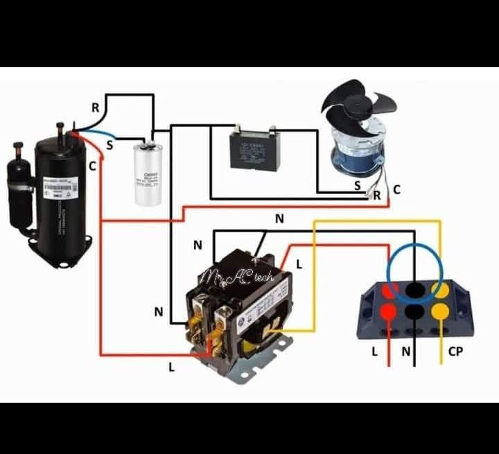 AC Contactor wiring diagram